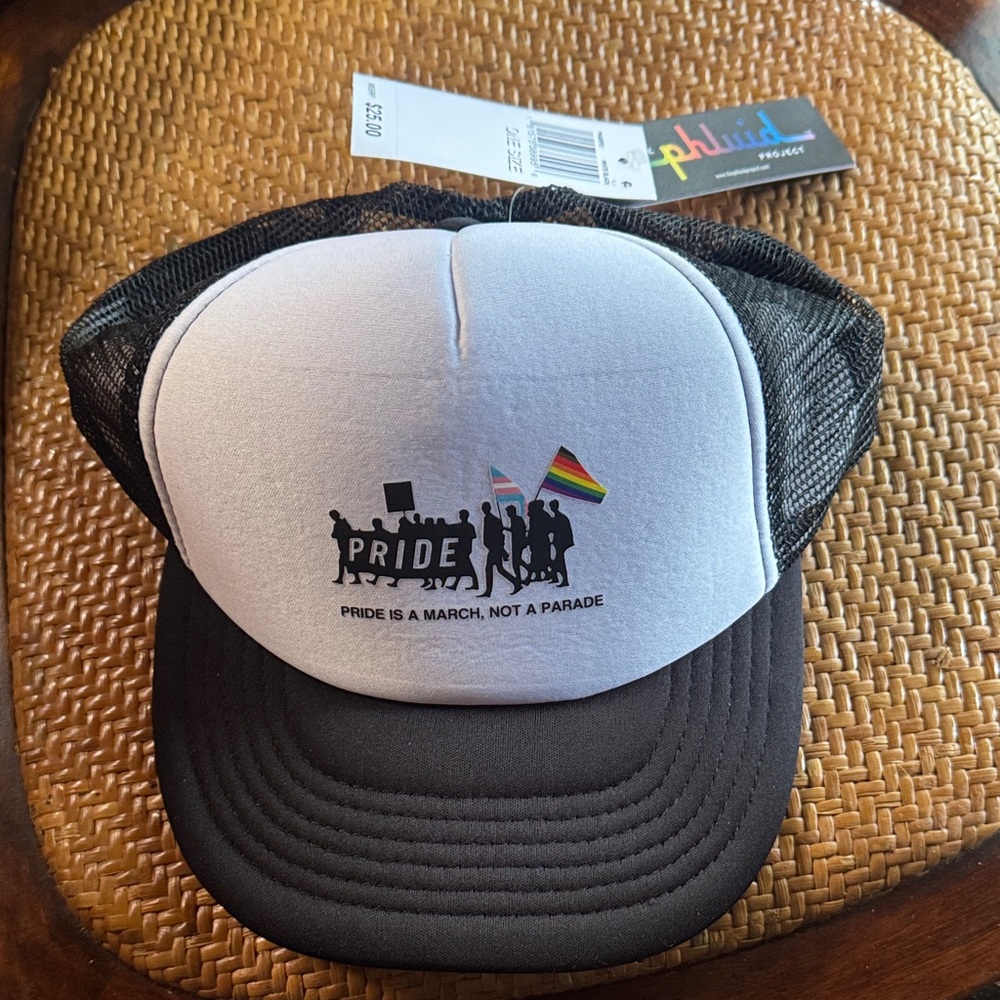 The Phluid Project NEW Black and White Pride Hat